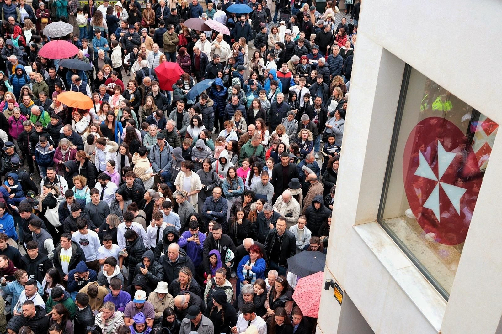 Las imágenes de Fusionadas en el Miércoles Santo en Málaga