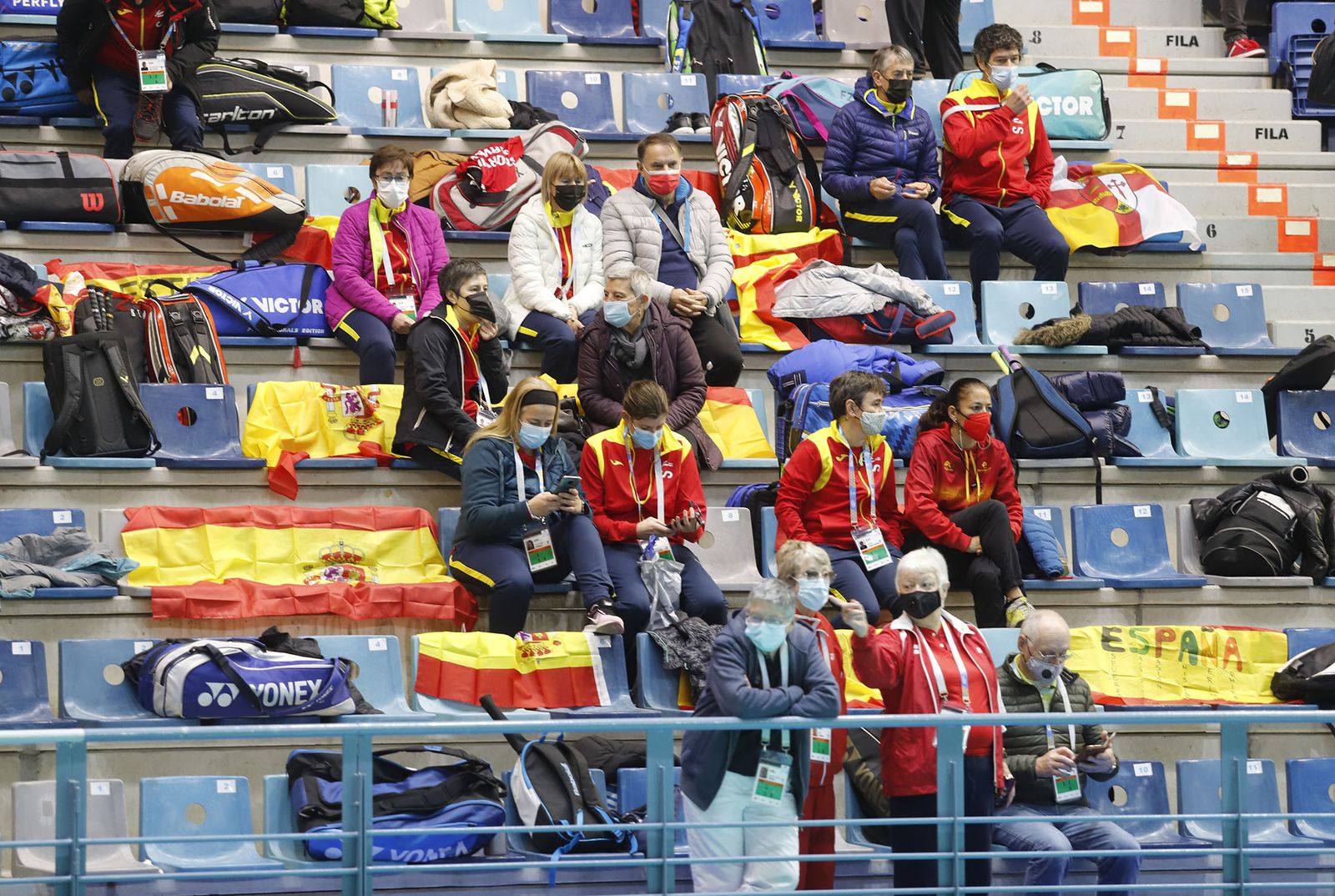 Imágenes del primer día de competición del Mundial senior de bádminton de Huelva 2021