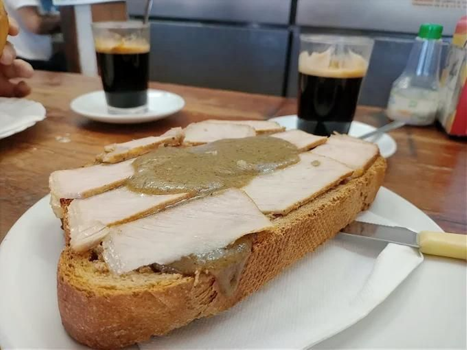 Desayuno de la Venta Peña, en Algeciras.