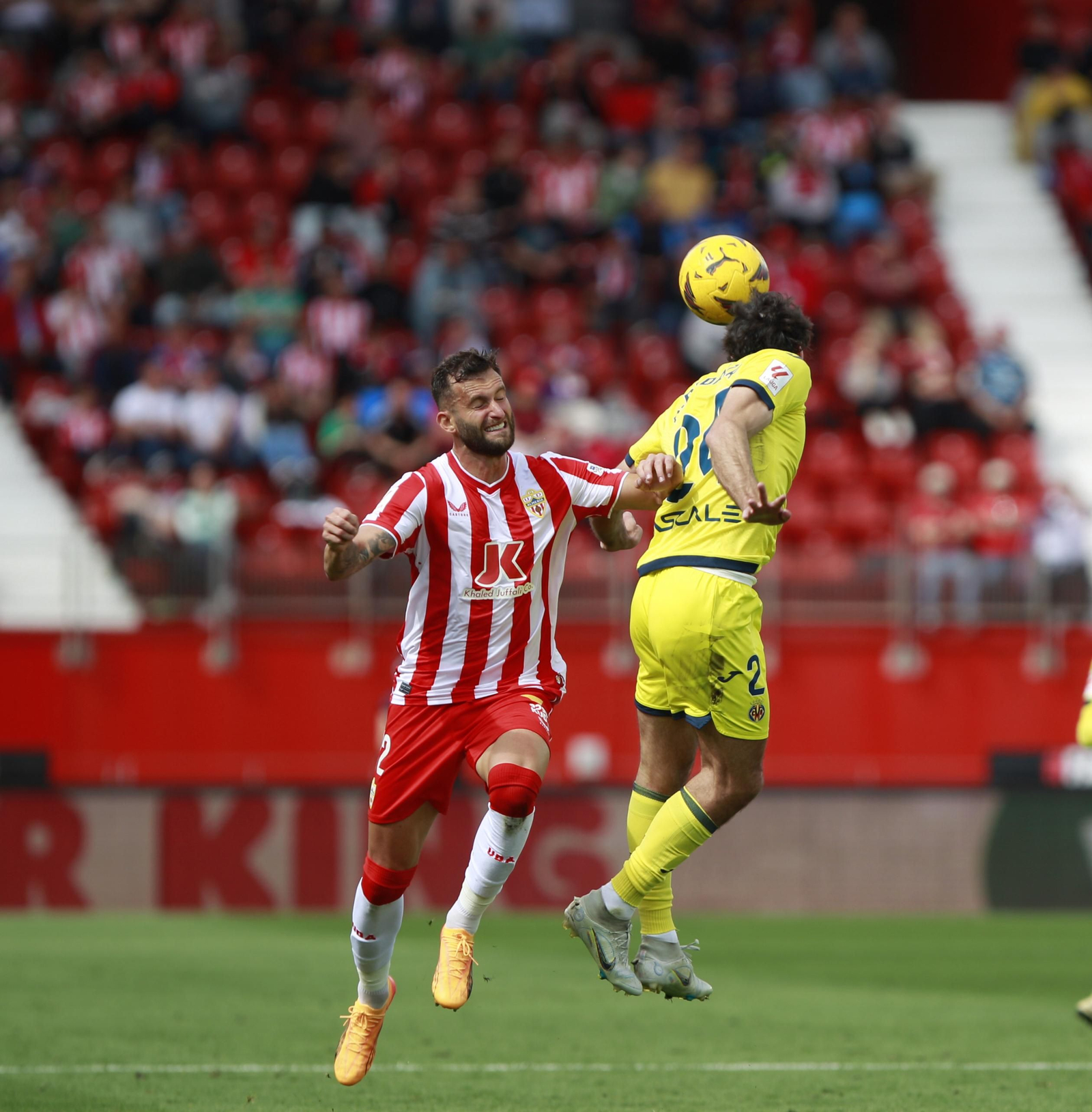 Las mejores imágenes del partido de fútbol U.D. Almería-Villarreal C.F.