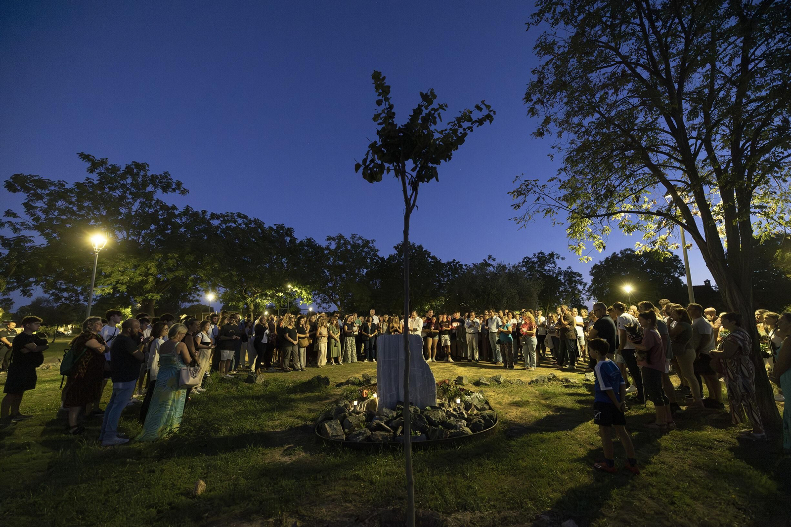 Homenaje en Palomares a Jesús Rosado Jiménez, el pasado 12 de septiembre.