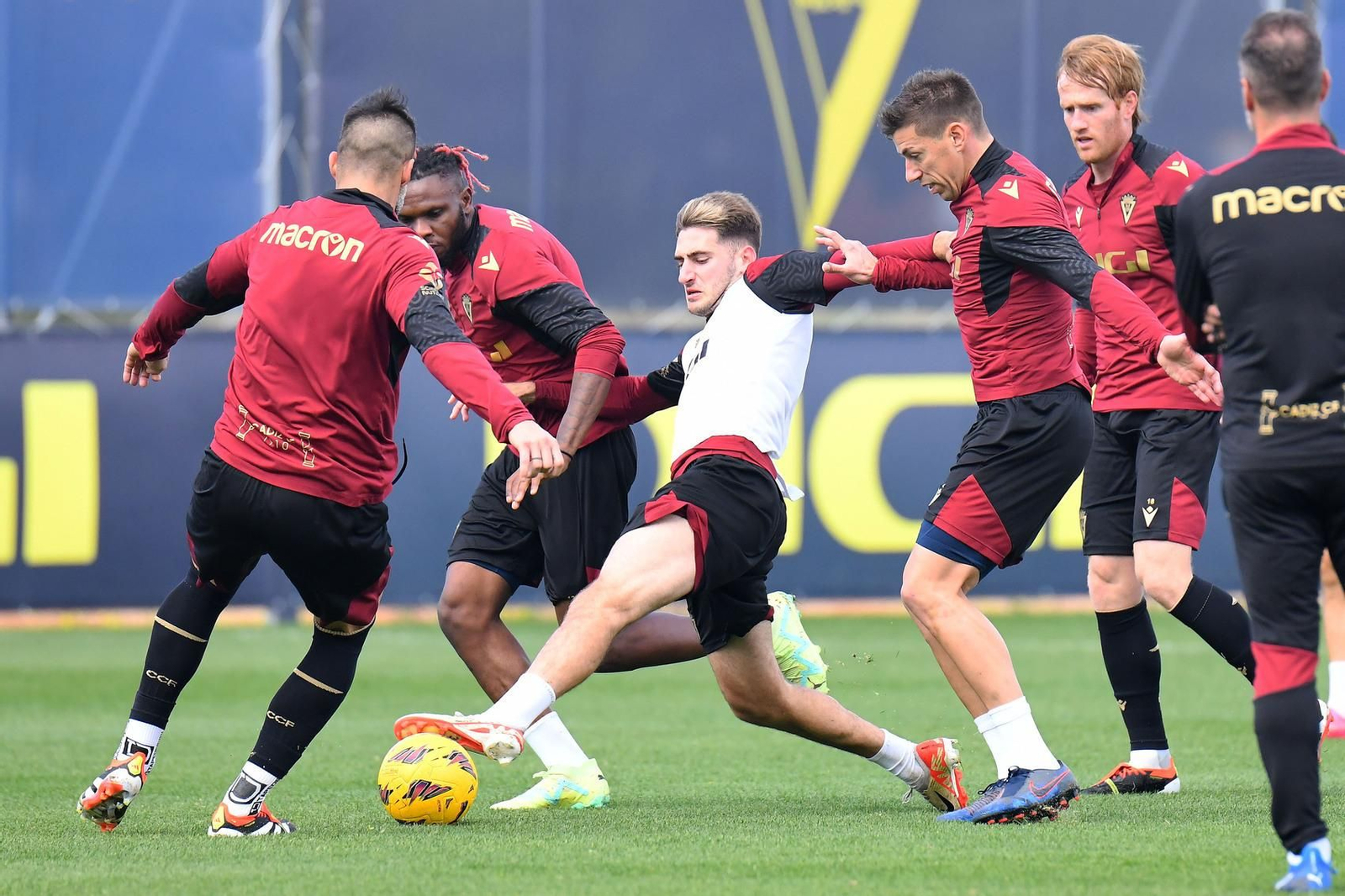 Un reciente entrenamiento del Cádiz.