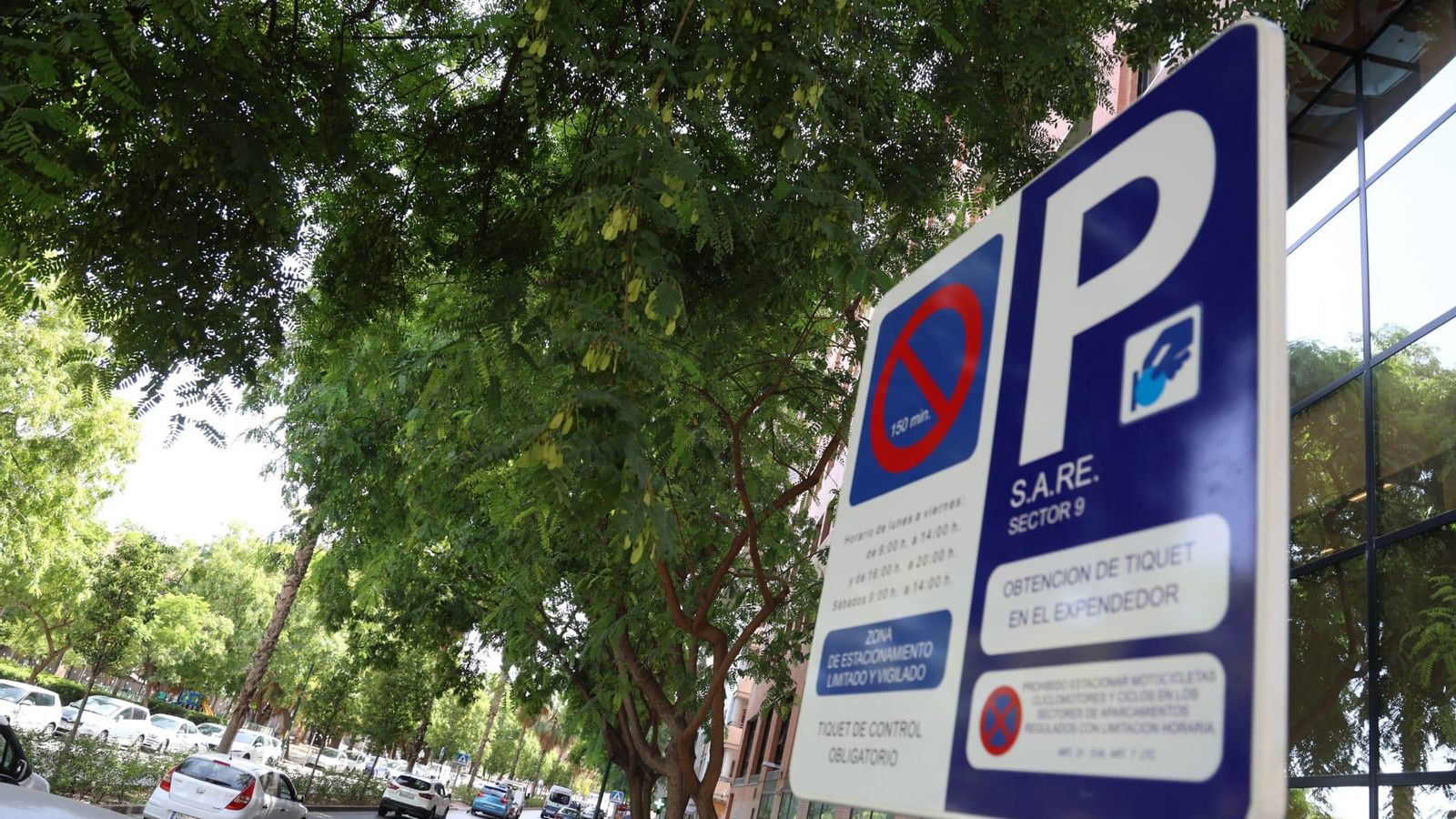 Cartel informativo SARE zona azul