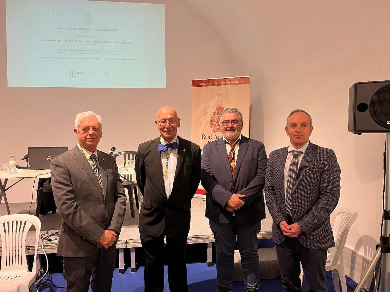 Juan Alonso de la Sierra, Pablo Juliá, Antonio Mota y Luis Rafael Gutiérrez de León.