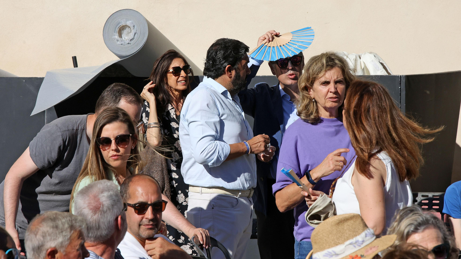 Dolors Montserrat, en campaña de las Europeas en Jerez