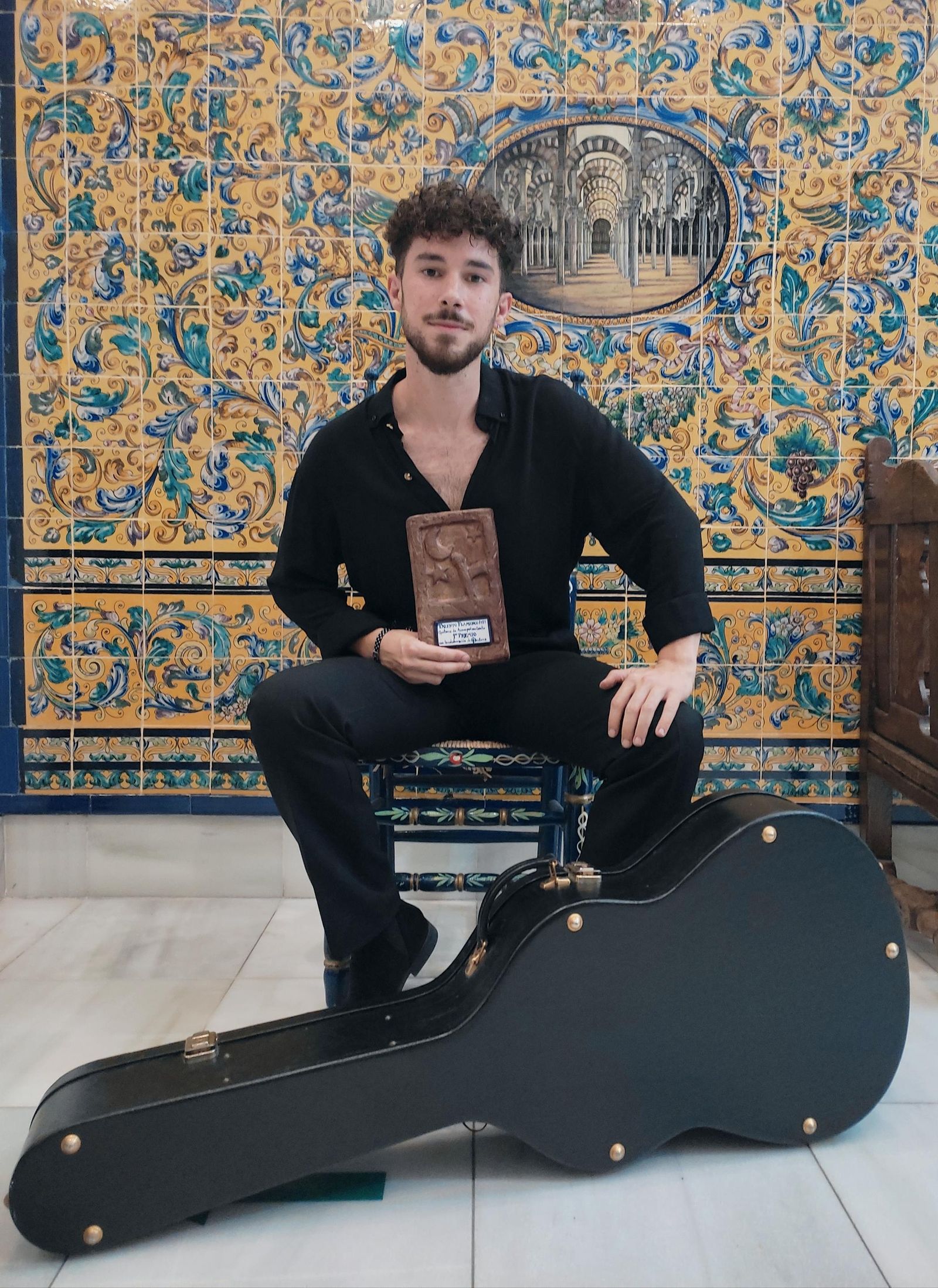 El guitarrista Nicolás Díaz Liñán.