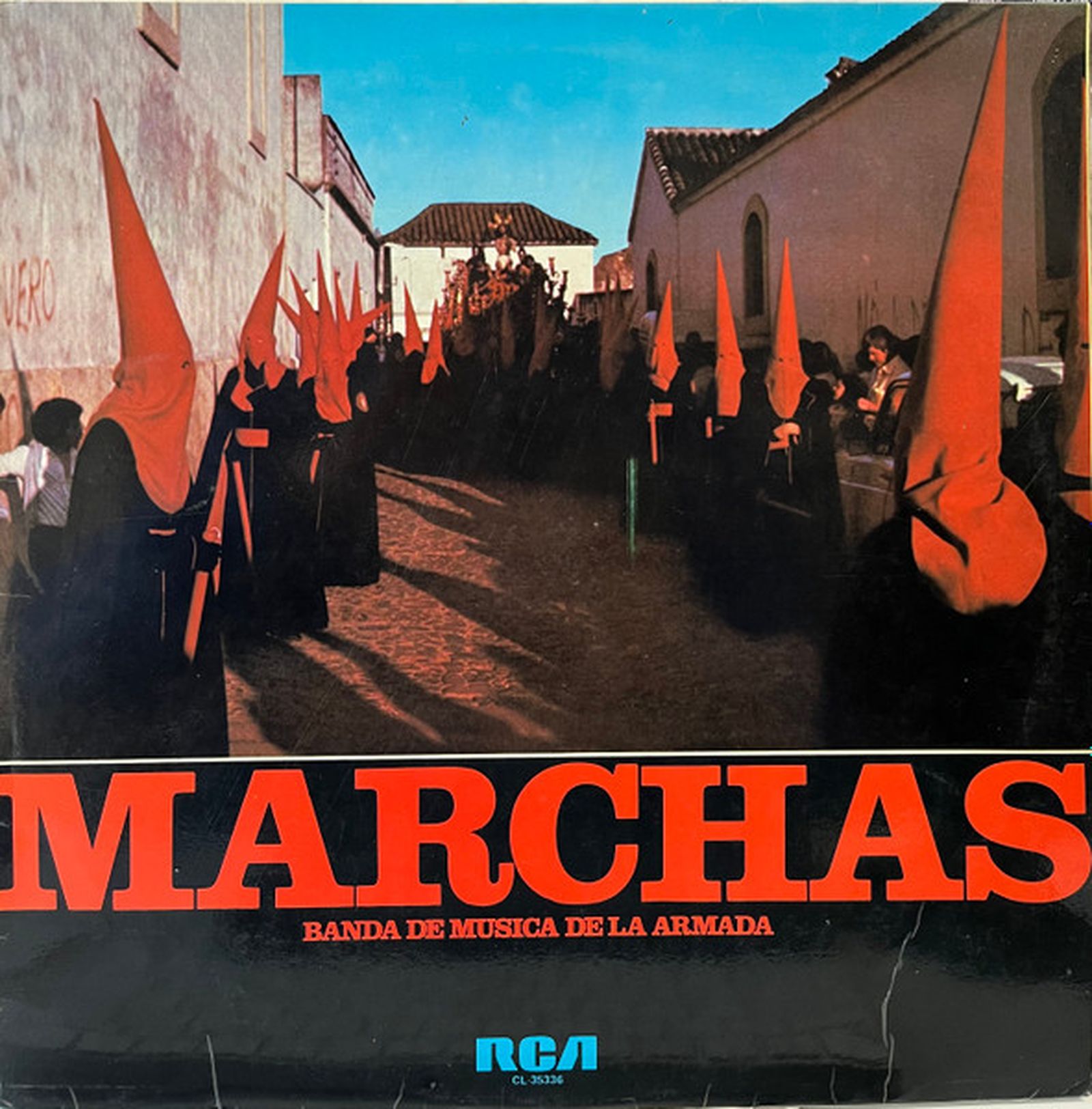 El disco con marchas de su padre que dirigió.