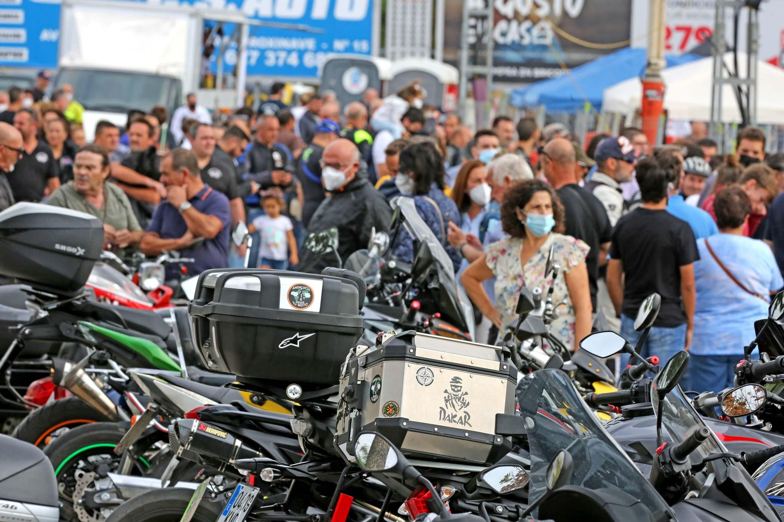 Gran ambiente en la exhibición del motor en Jerez