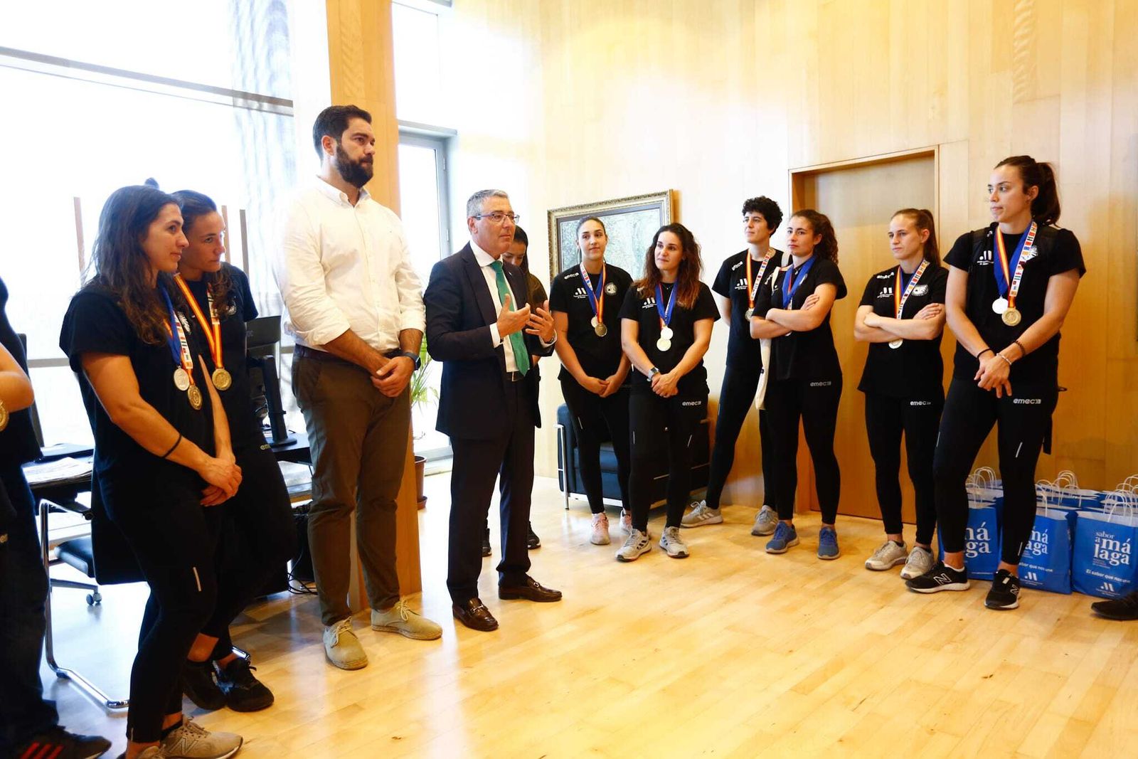 La recepción al Costa del Sol en la Diputación, en fotos