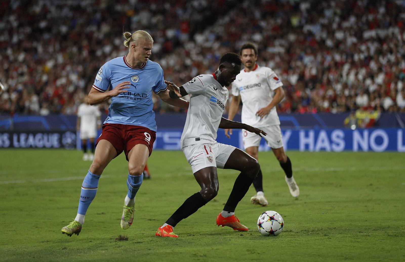 Las imágenes del Sevilla fc- Manchester City fc