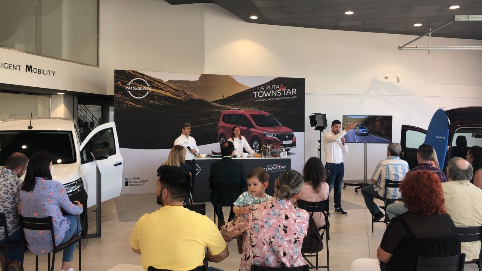 Show cooking en pleno directo.