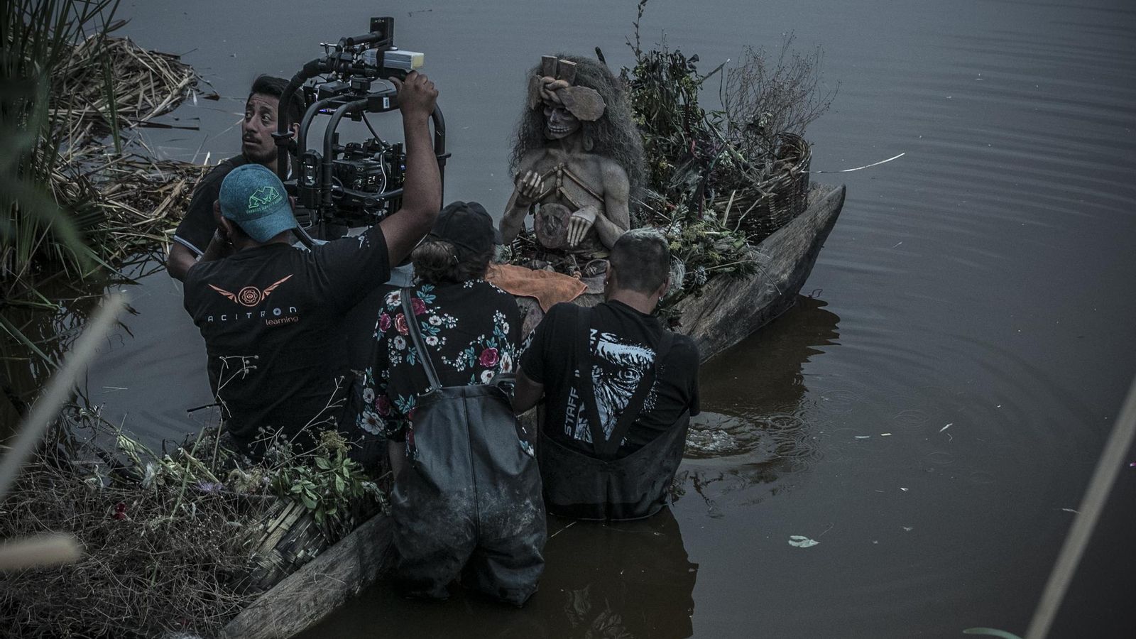 Un momento del rodaje de 'Hernán, el hombre'