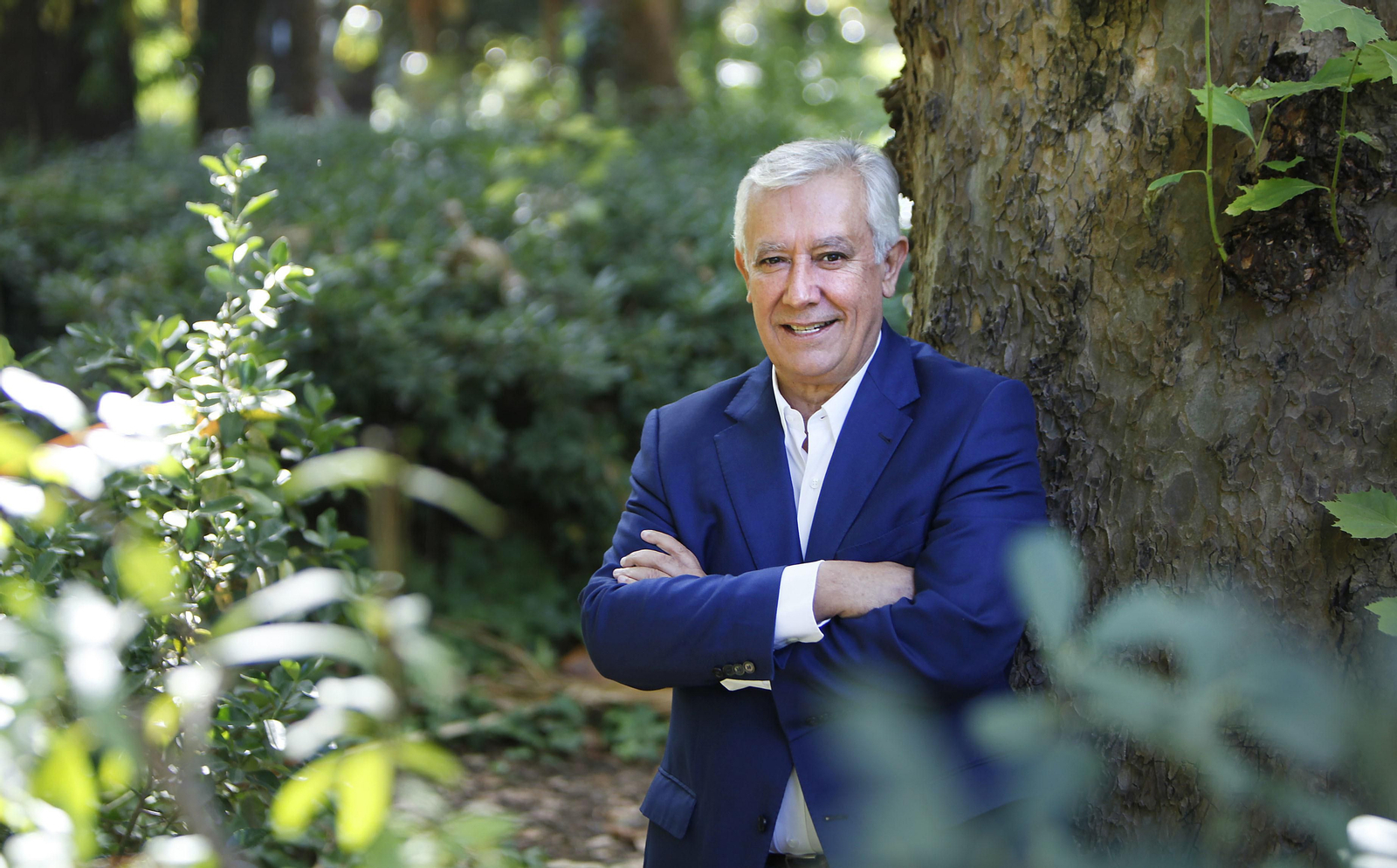 Javier Arenas, el viernes en el parque de María Luisa.