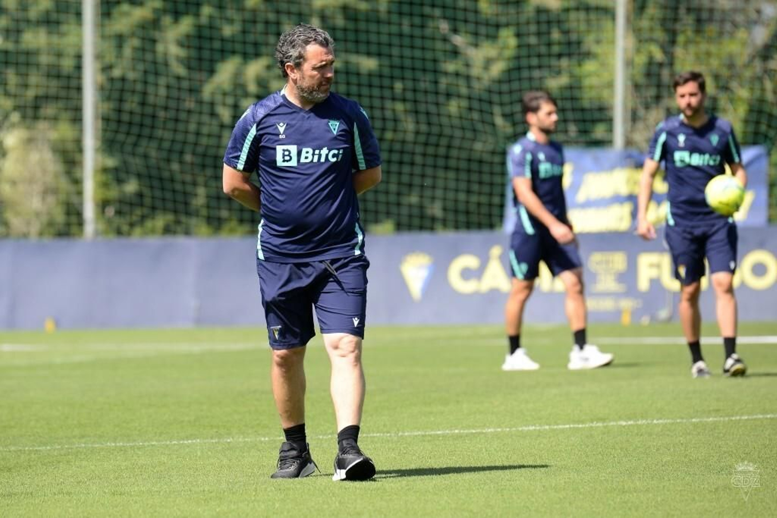 Sergio González en el entrenamiento del viernes.