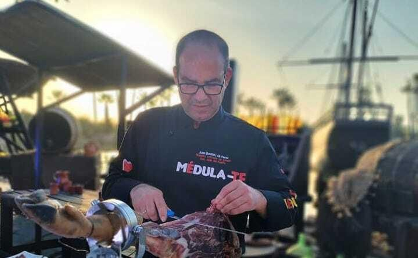 Comienza en Huelva el Récord Guinness de cortar jamón