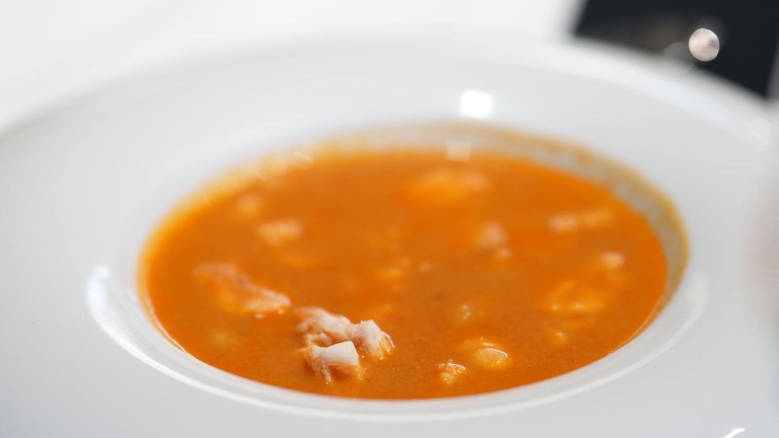 La sopa de pescado de Las Palmeras.