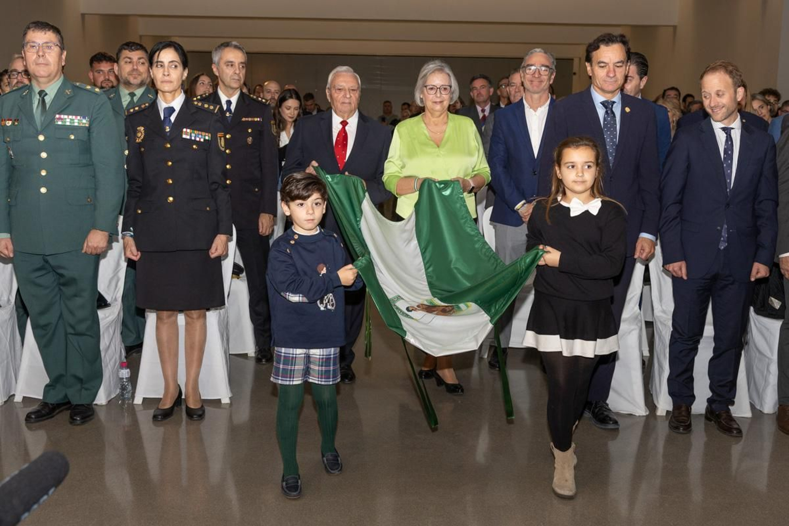 Acto institucional de la Bandera que organiza la Junta de Andalucía en el Museo Íbero