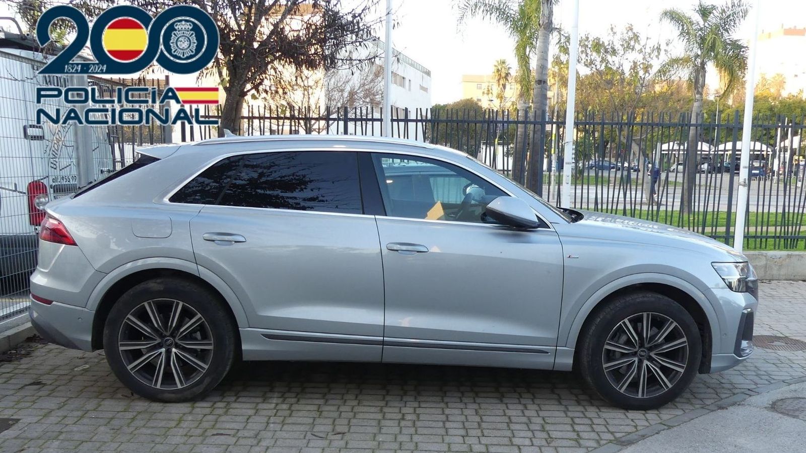 Vehículo de alta gama recuperado por la Policía Nacional de Jerez,con colaboración de los cuerpos de segurida de Sevilla.