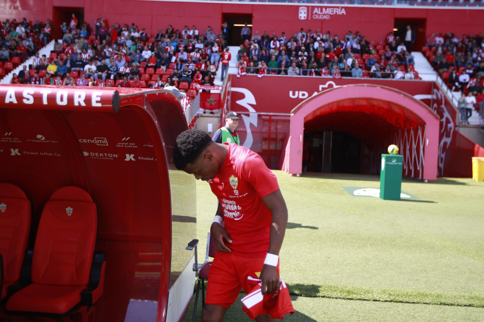 Imágenes del partido de la Liga Santander U.D. Almería-Cádiz C.F.