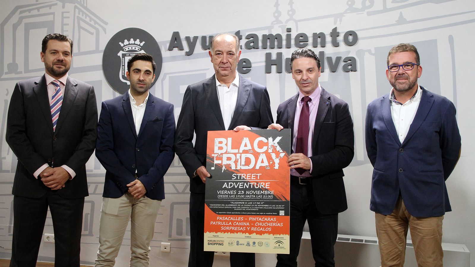 Daniel Caldentey, Aarón Moral, Antonio Gemio, Jesús Bueno y Manuel Chaves