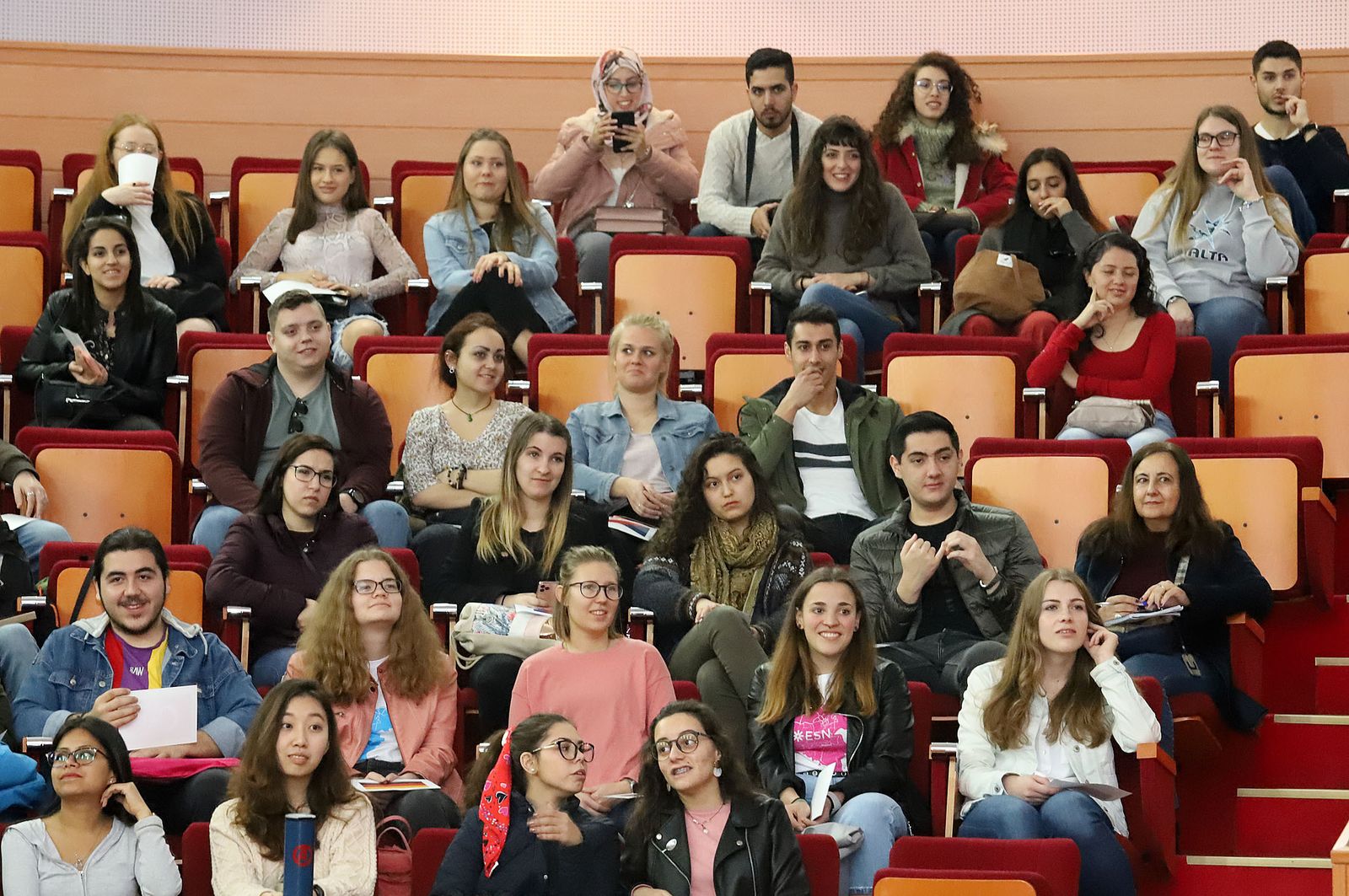 Imágenes de la llegada de erasmus a la Universidad de Huelva