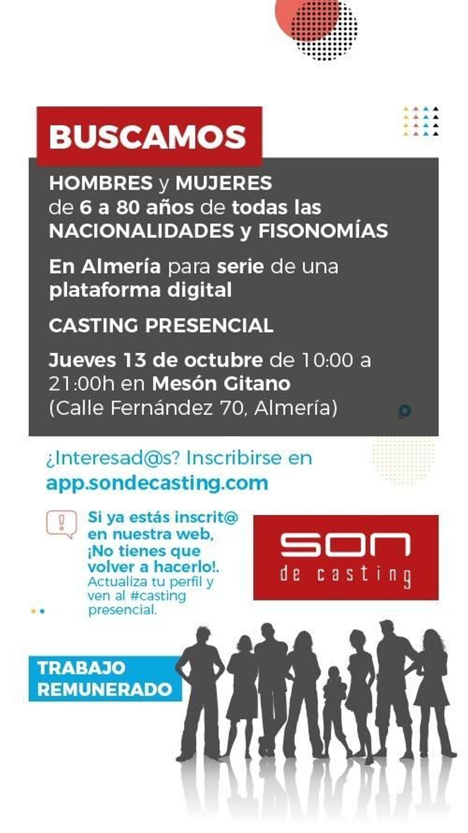 Anuncio del casting