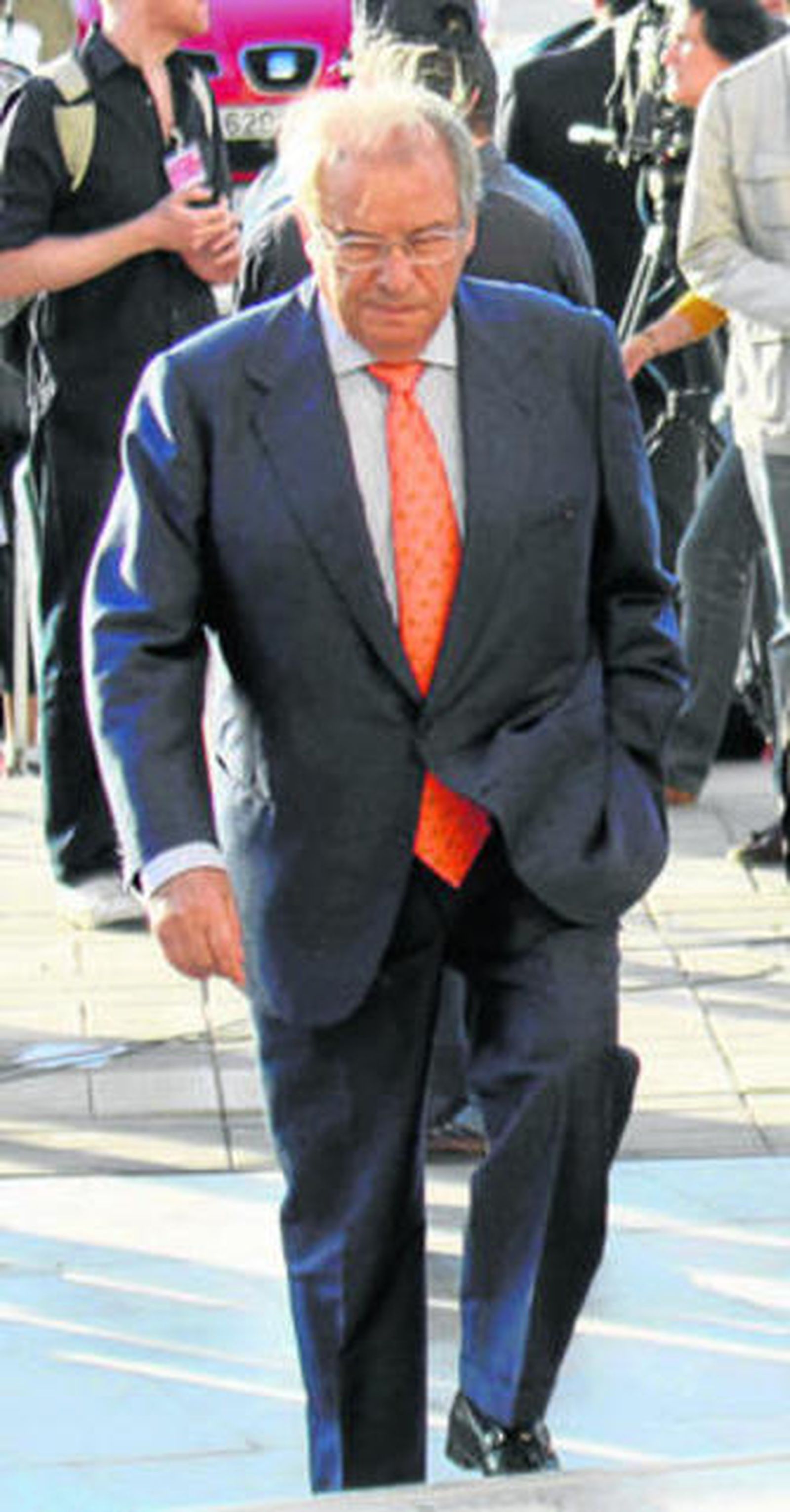 Fidel San Román, a su llegada a una de las sesiones del juicio.