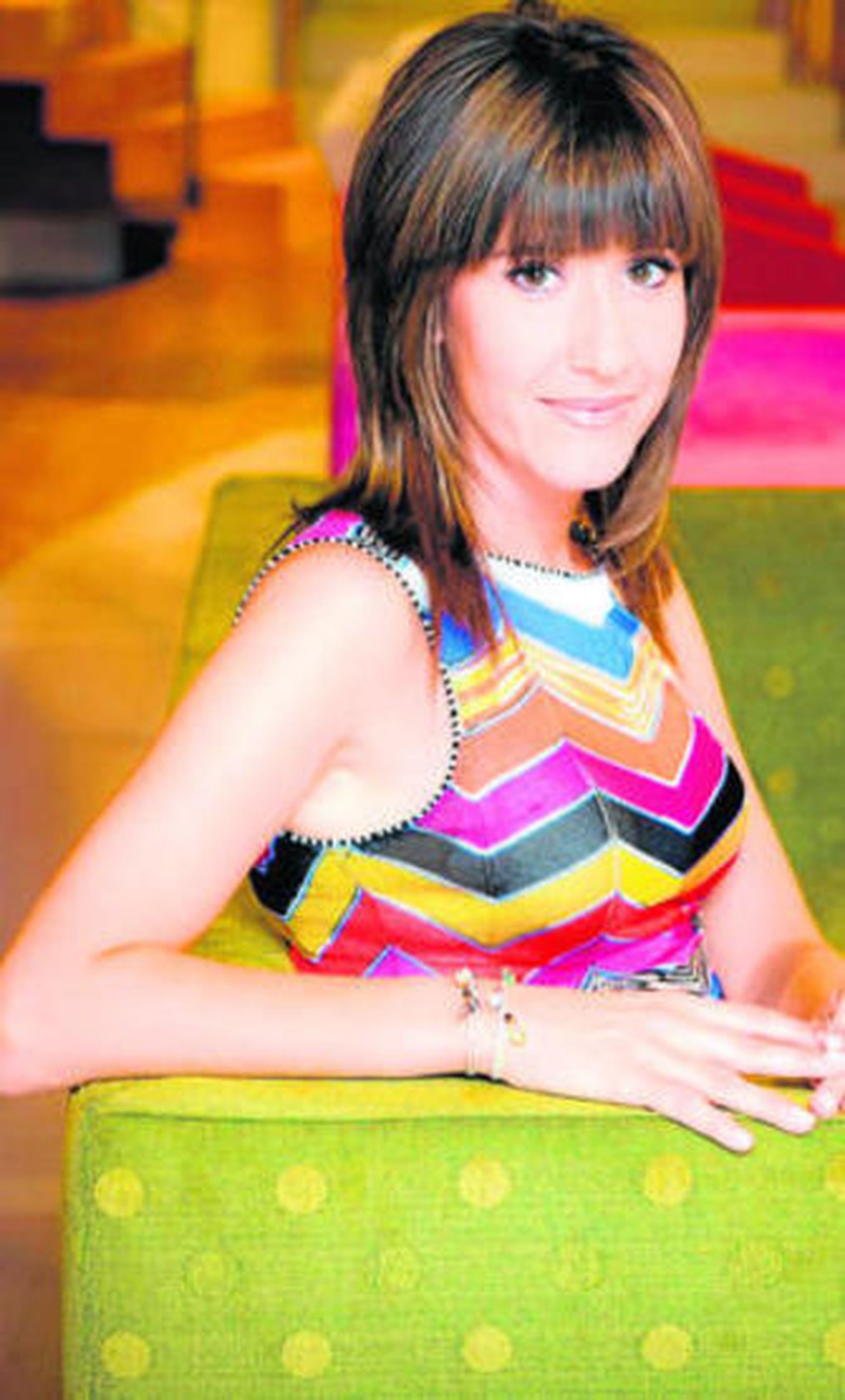 Sandra Daviú en el plató de su programa en Antena 3.