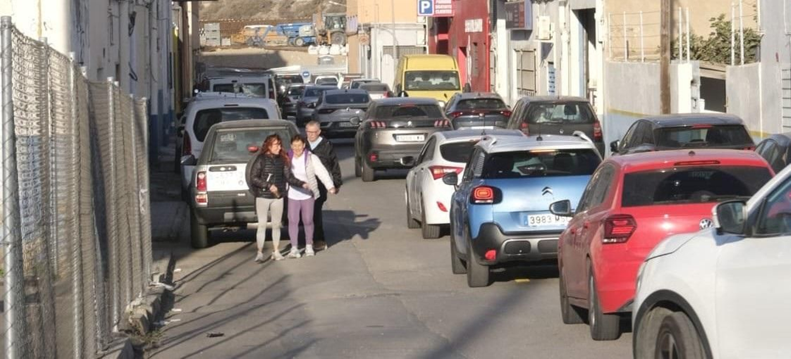 Punto sensible en esta calle que conecta la zona del Estadio con carretera de Sierra Alhamilla