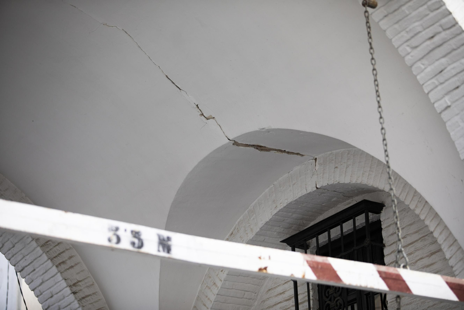 Daños en Santa Fe, epicentro de la mayoría de los terremotos.