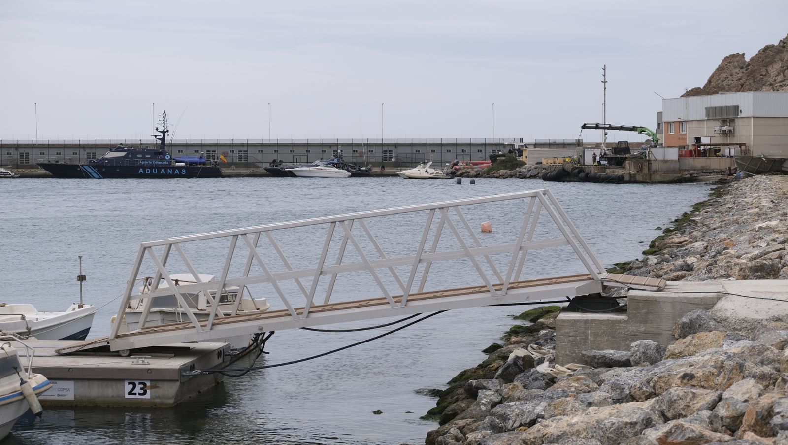 Fotogalería visita obras nuevo fondeadero del Puerto Pesquero de Almería