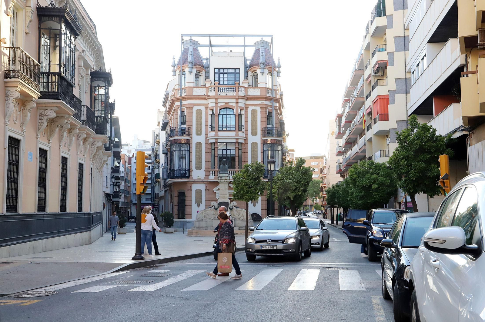 Imágenes de las calles que se incluirán en la peatonalización del centro