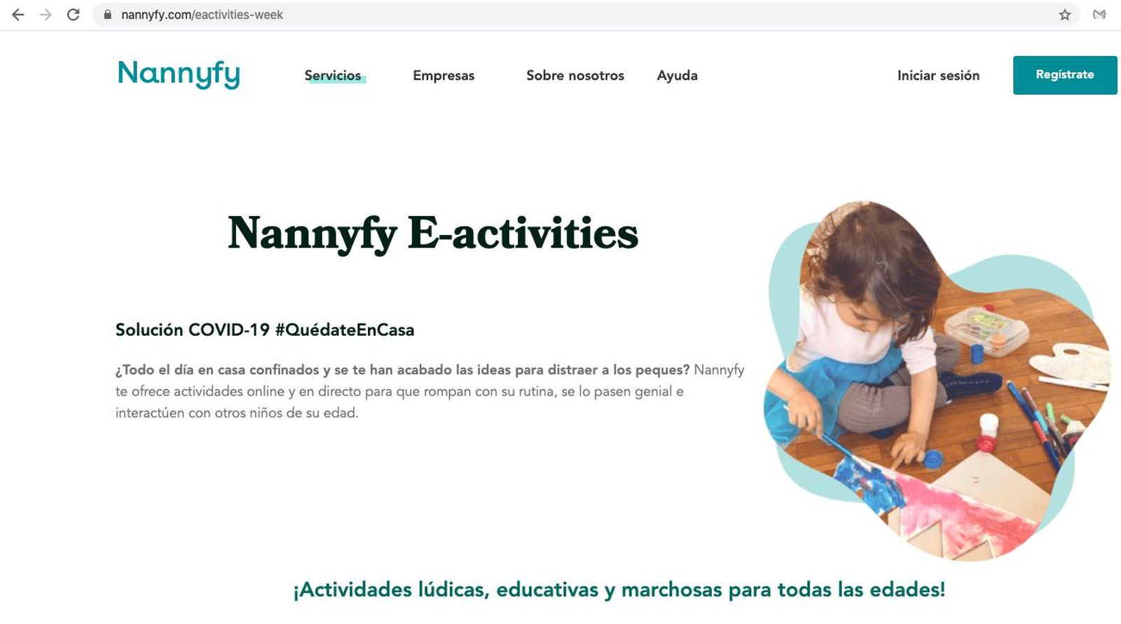Nannyfy ha preparado un buen número de actividades 'extraescolares' para que los niños aprendan y se entretengan.