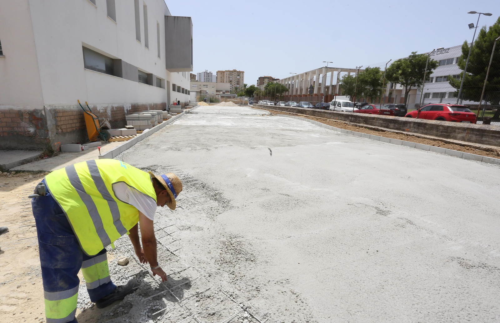 Obras de urbanización de la jefatura de la Policía Local de Jerez