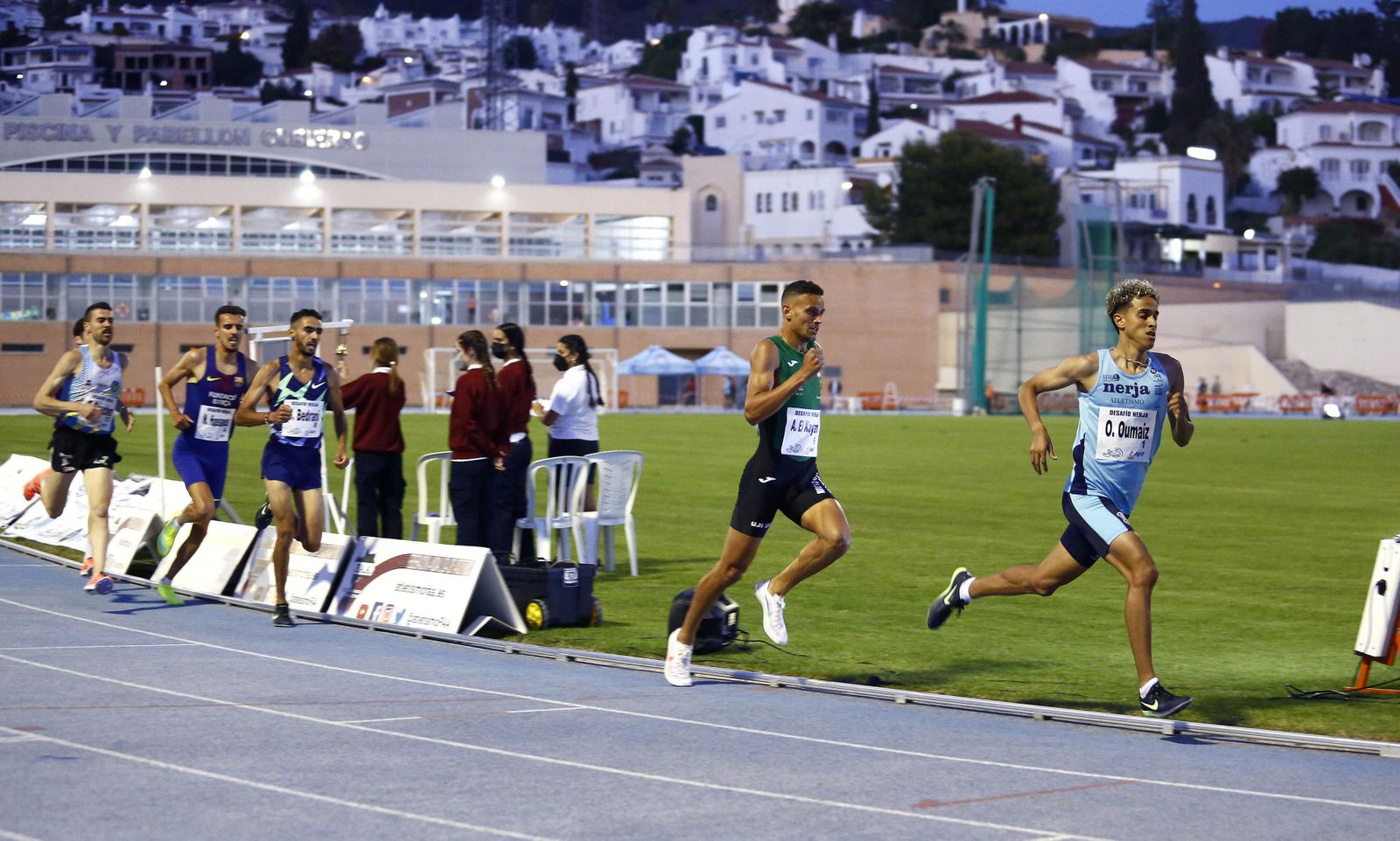 Ouassim Oumaiz, en una prueba reciente en Nerja.