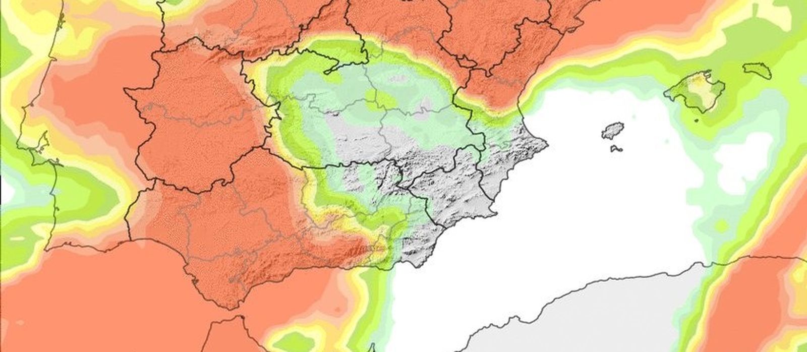 La DANA continuará dejando precipitaciones en amplias zonas del país este fin de semana.
