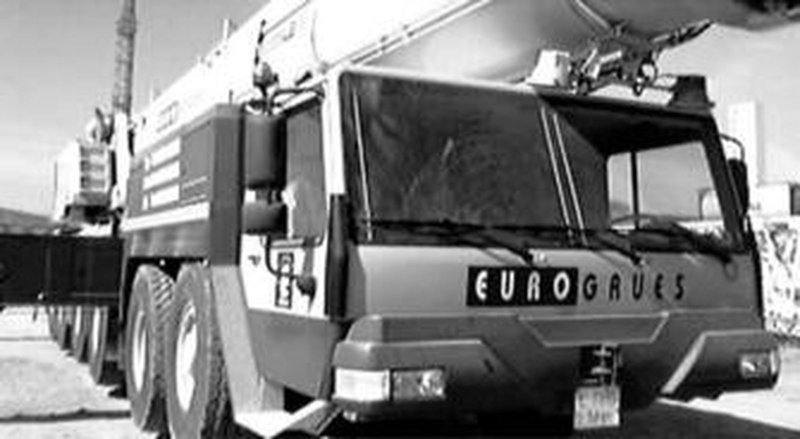 Una de las grúas de la compañía algecireña empleadas en Marruecos.