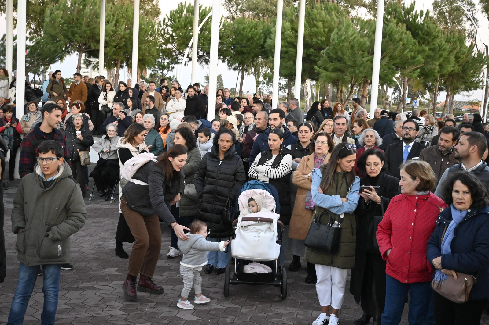 Alumbrado del Puerto de Huelva, en imágenes