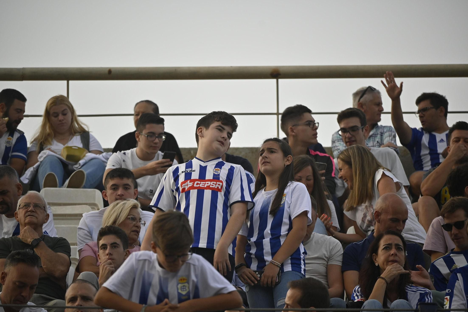 Ambiente del partido del Recreativo de Huelva y el Cádiz FC Mirandilla