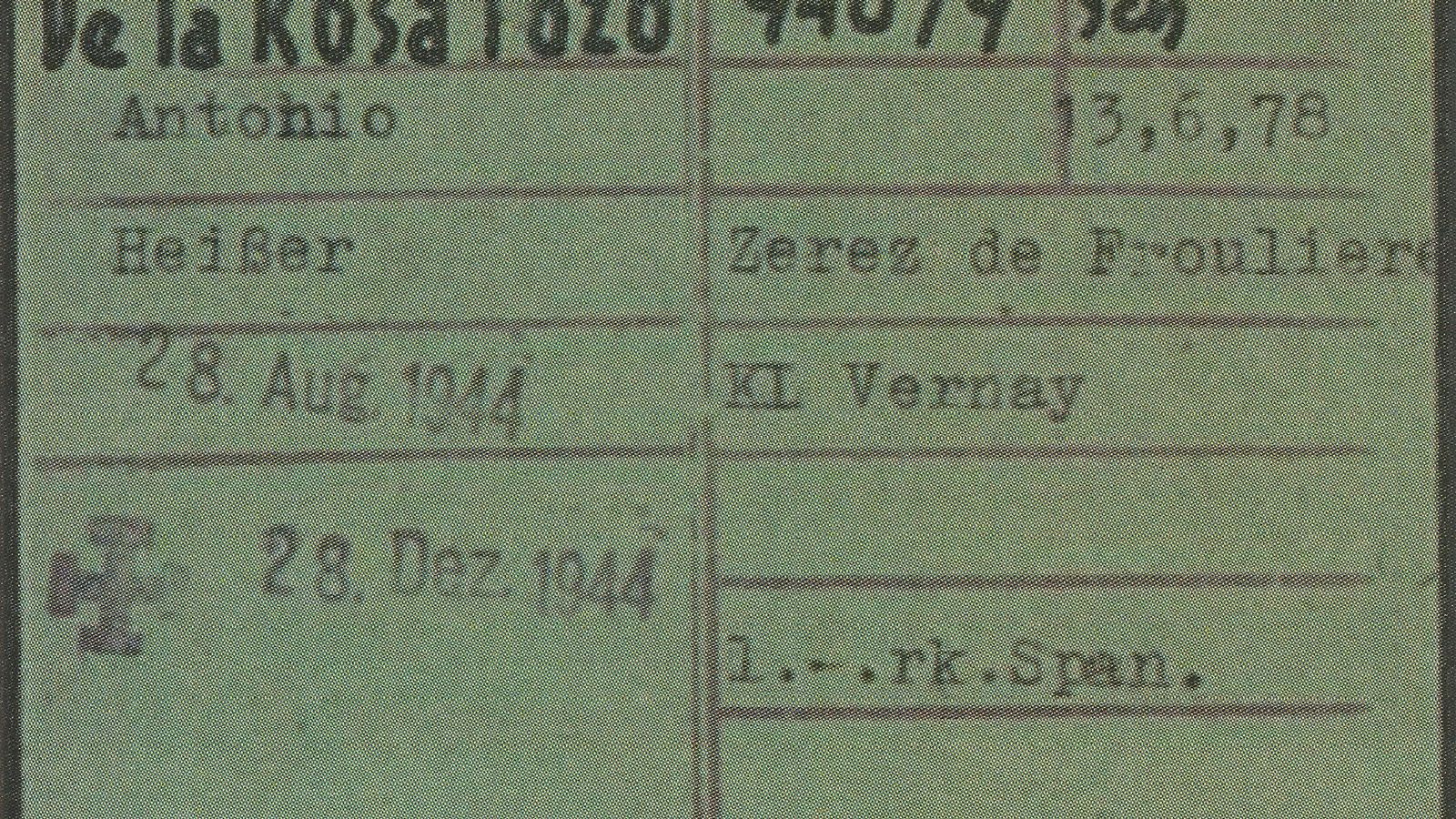 Documentación de Antonio de la Rosa.