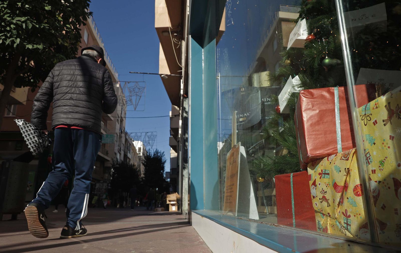Fotos de compras navideñas en la comarca