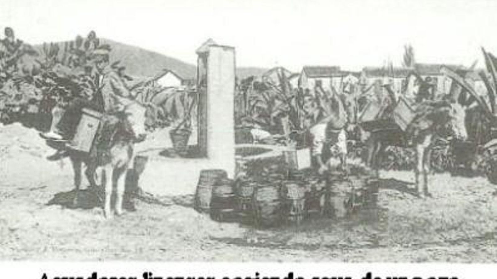 Aguadores ambulantes, en La Línea.