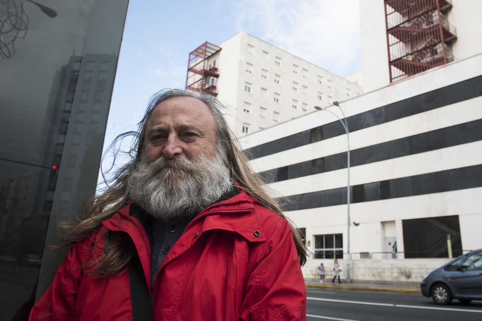 El portavoz de la Marea Blanca Gaditana, Antonio Vergara.
