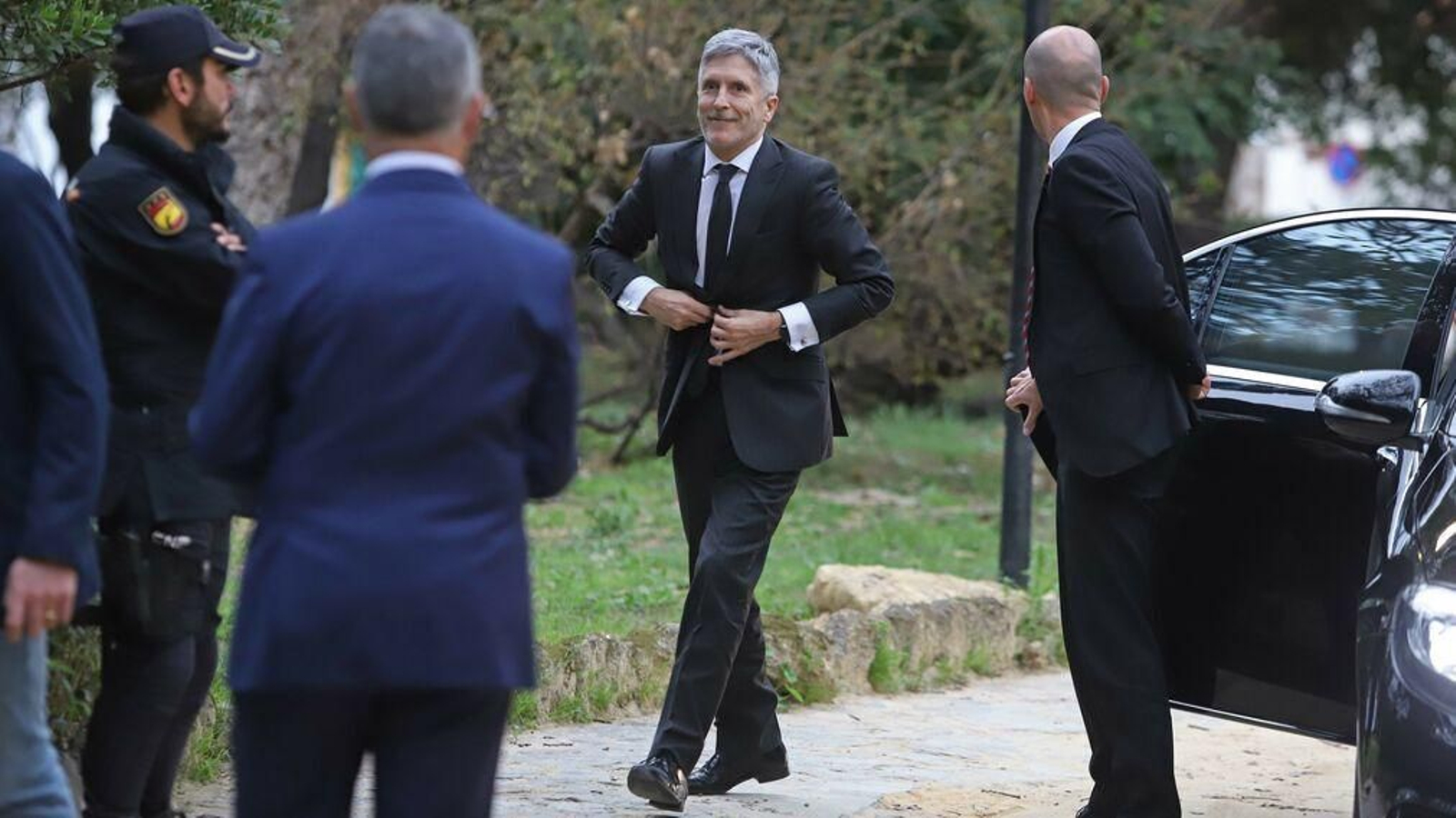 Fernando Grande-Marlaska, ministro del Interior, el pasado 22 de febrero en Algeciras.