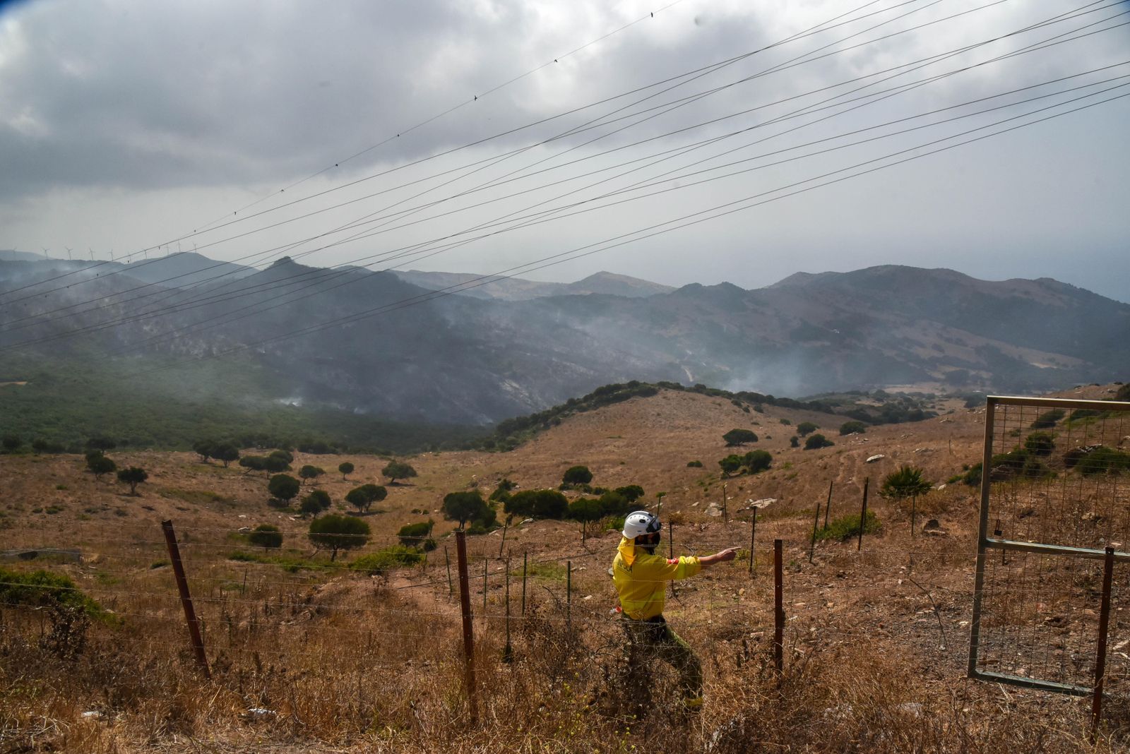 Parte del área quemada en Tarifa.