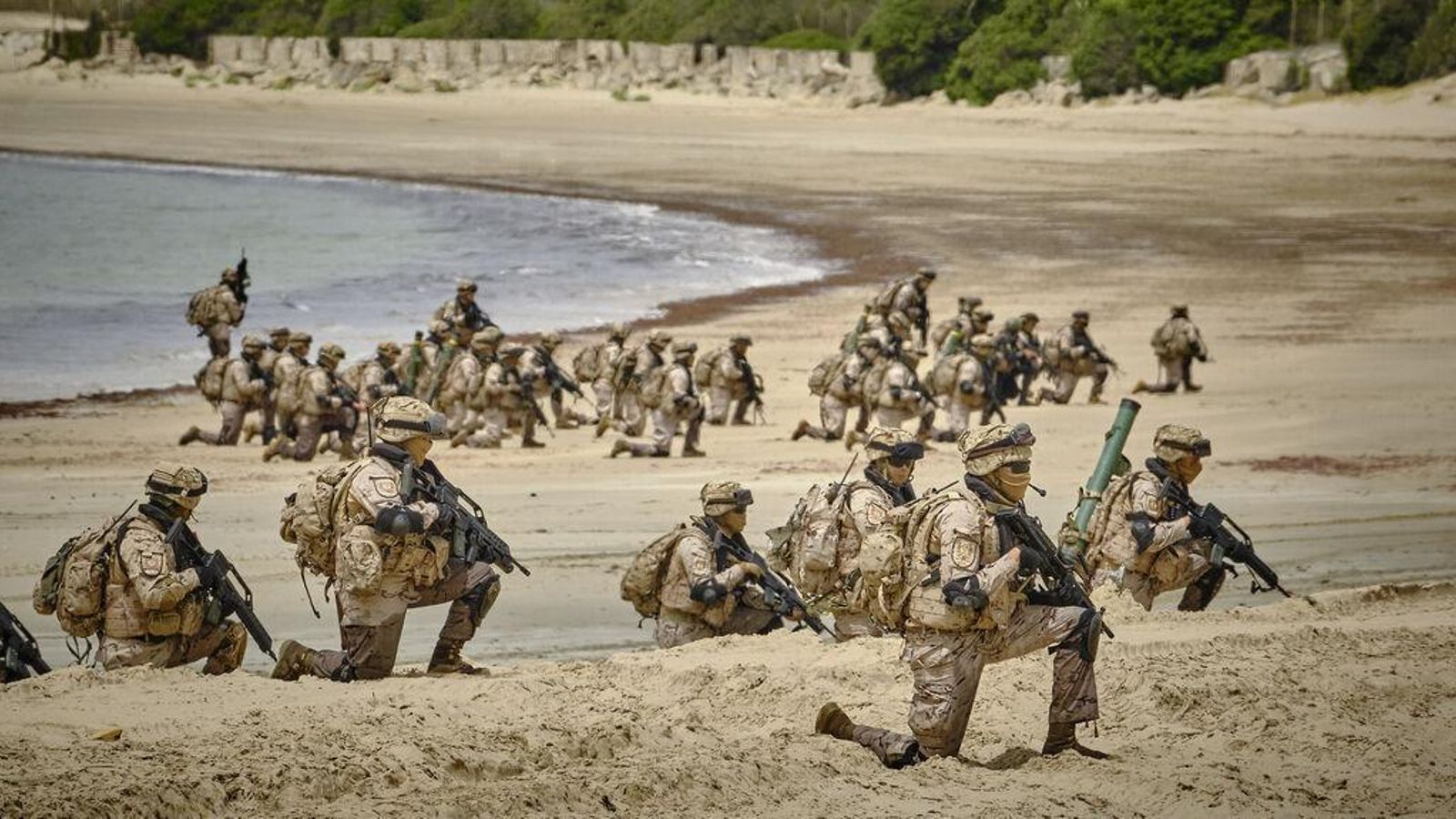 Infantes de Marina en un ejercicio.