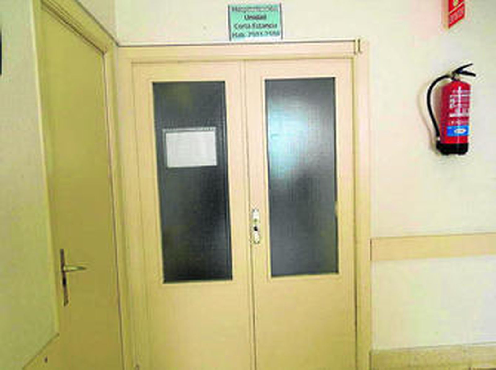 Unidad de Corta Estancia del Civil que permanece cerrada.