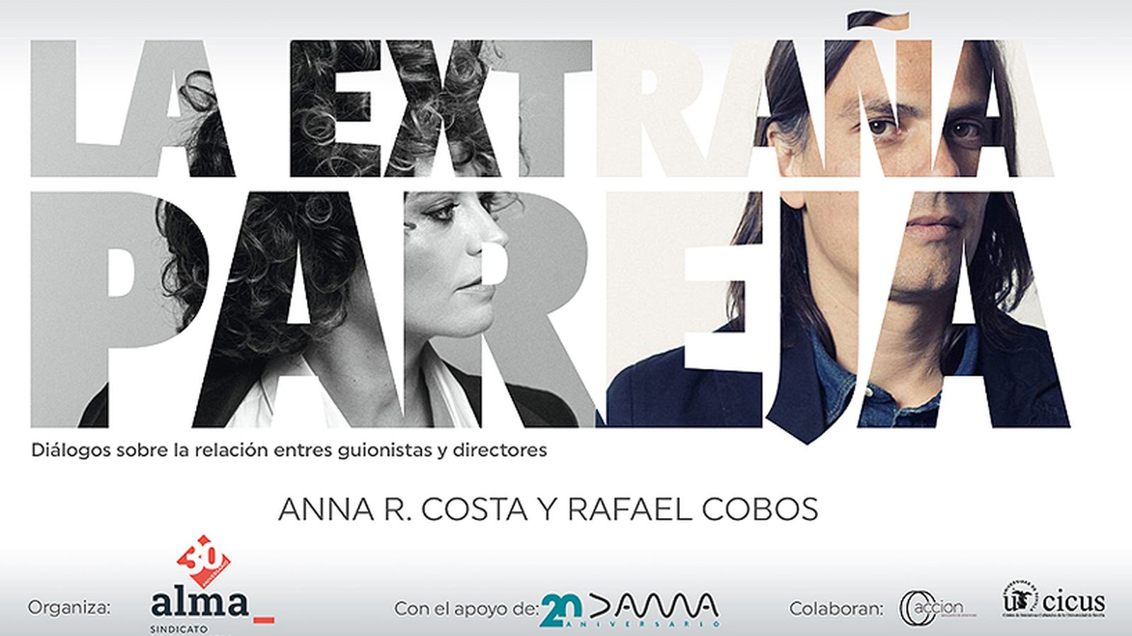 Imagen promocional del ciclo de charlas 'La extraña pareja'.