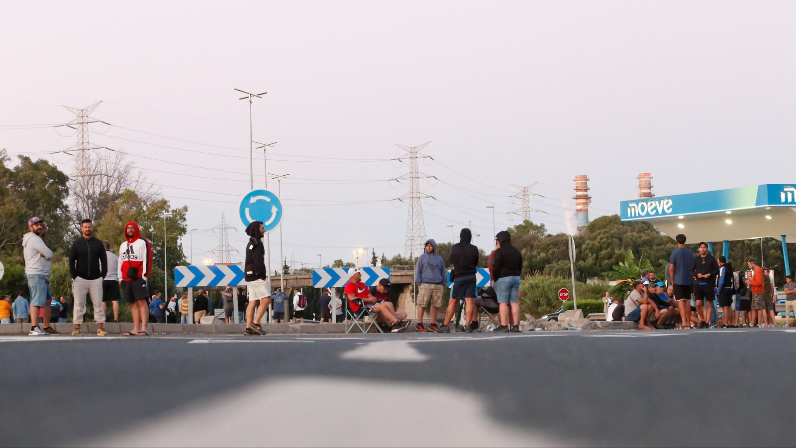 Fotos de la jornada del jueves de la huelga del metal en el Campo de Gibraltar