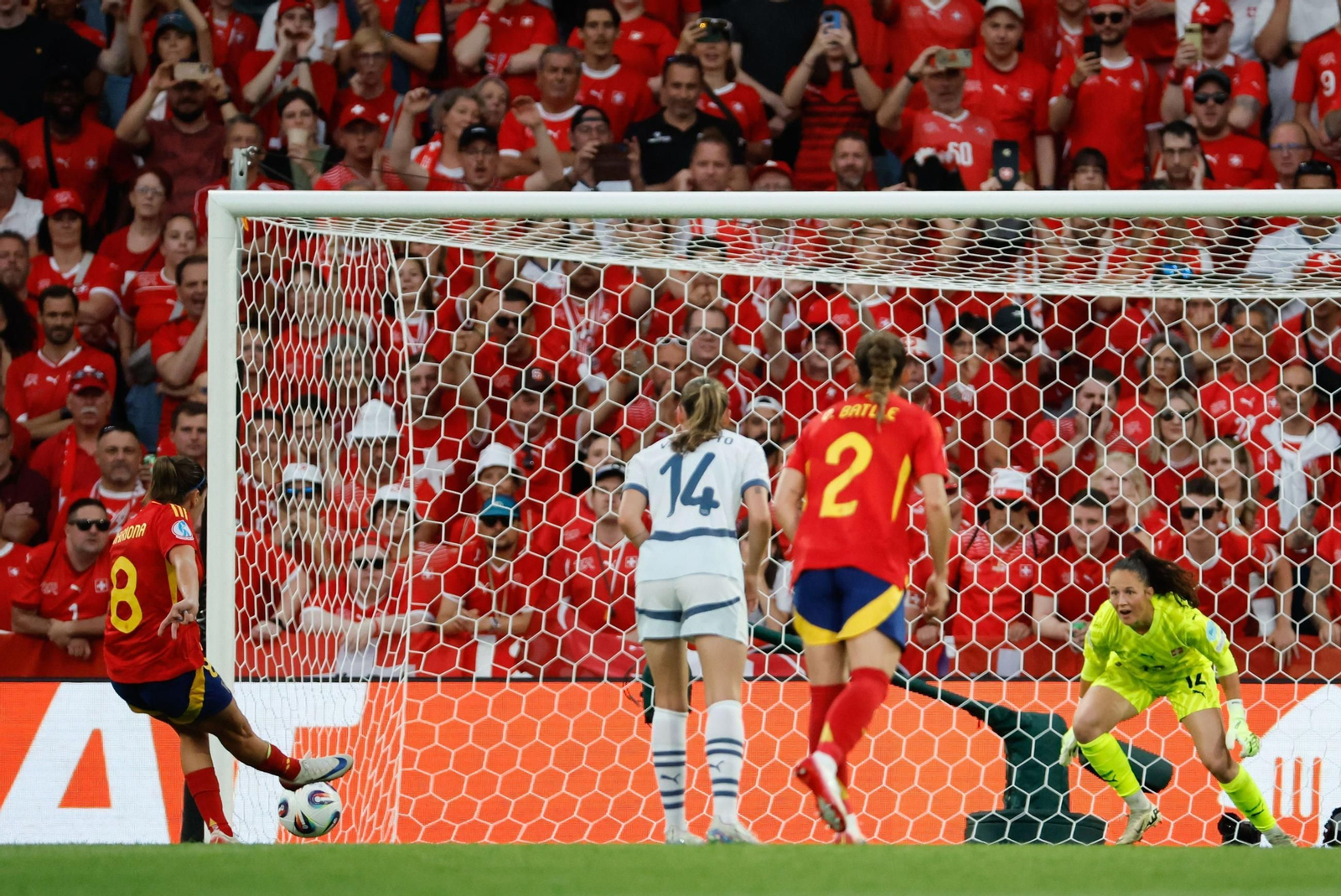 Las mejores fotos del España - Suiza en la Eurocopa femenina